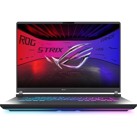 ASUS ROG Strix G16 (2025) Gaming Laptop, 16” FHD+ 16:10 165Hz/3ms Display, NVIDIA® GeForce RTX™ 5060 Laptop GPU, Intel® Core™ i7 Processor 14650HX, 16GB DDR5, 1TB Gen 4 SSD, Wi-Fi 7, Windows 11 Home